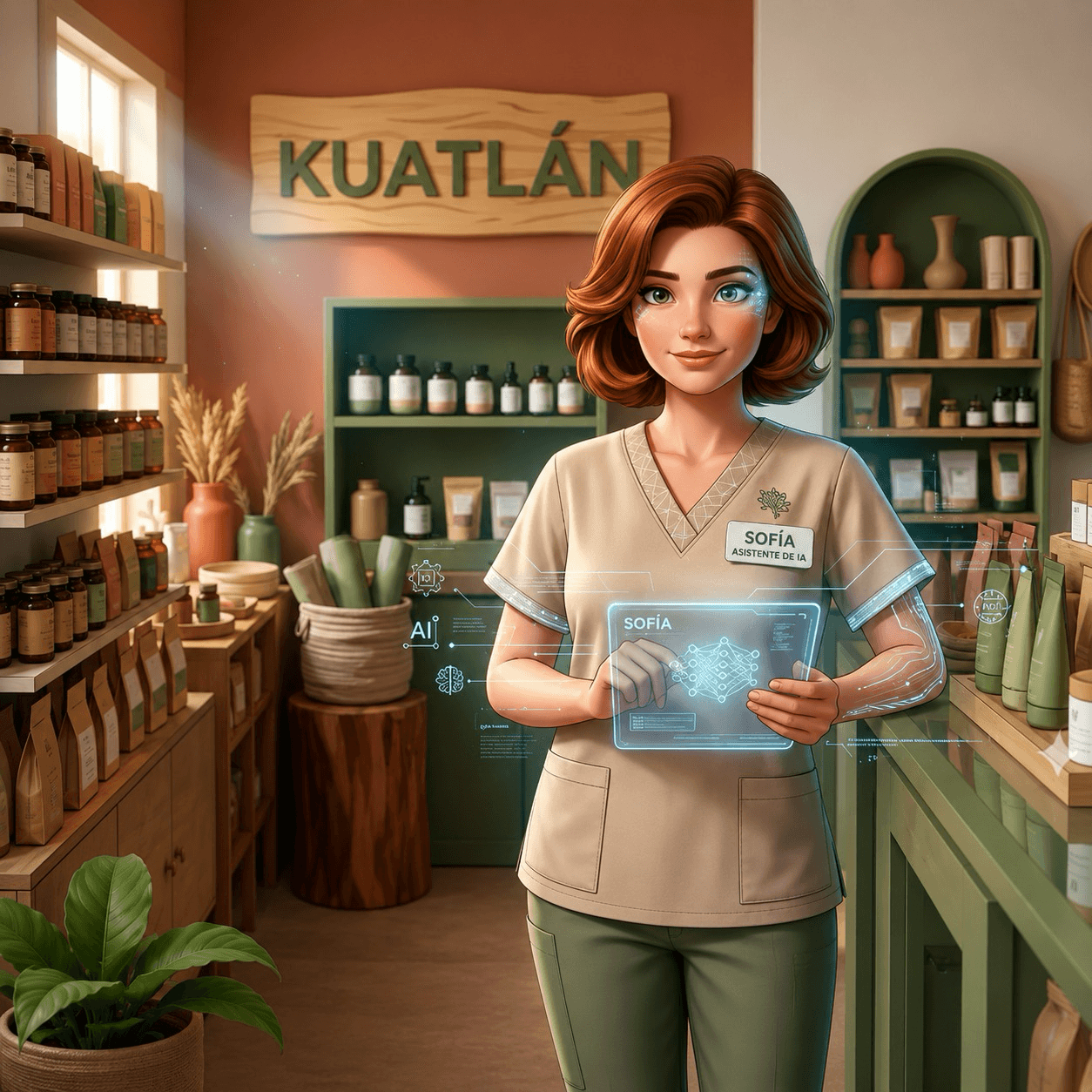 Sofía, asistente virtual de Kuatlan